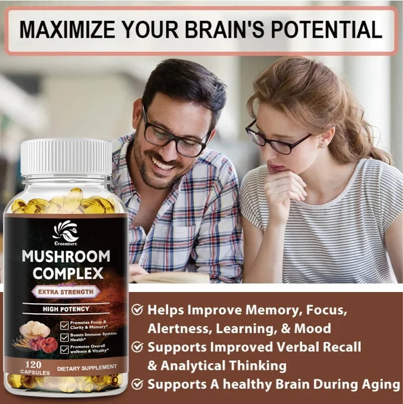Lions Mane Cordyceps Nootropic Supplement